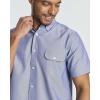image:imageReal Essentials 3 Pack Mens ShortSleeve Oxford Solid Button Down Collar Casual Shirts with Pocket Available in Big amp TallSet 3