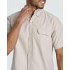 image:imageReal Essentials 3 Pack Mens ShortSleeve Oxford Solid Button Down Collar Casual Shirts with Pocket Available in Big amp TallSet 6