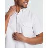 image:imageReal Essentials 3 Pack Mens ShortSleeve Oxford Solid Button Down Collar Casual Shirts with Pocket Available in Big amp TallSet 8