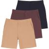 image:imageReal Essentials 3 Pack Mens 7 Golf Shorts with Pockets  Casual Athletic Active Hiking Workout Gym Medium Set 3
