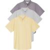 image:imageReal Essentials 3 Pack Mens ShortSleeve Oxford Solid Button Down Collar Casual Shirts with Pocket Available in Big amp TallSet 1