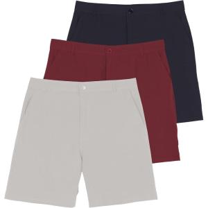 image:imageReal Essentials 3 Pack Mens 7 Golf Shorts with Pockets  Casual Athletic Active Hiking Workout Gym Small Set 5