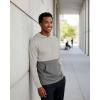 image:imageReal Essentials 3 Pack Mens Mesh Hoodies  Lightweight Long Sleeve Workout amp Gym Pullover Big amp TallSet 8