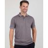 image:imageReal Essentials 3 Pack Mens RegularFit Ribbed Polo Shirt with Pocket Available in Big amp TallSet 1