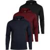 image:imageReal Essentials 3 Pack Mens Mesh Hoodies  Lightweight Long Sleeve Workout amp Gym Pullover Big amp TallSet 2