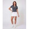 image:imageLadies SS Dry Fit VNeck PoloSolid Black  Solid Quiet Shade  Solid Bright White