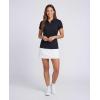 image:imageLadies SS Dry Fit Zipper Golf PoloSolid Black  Solid Black  Solid Black