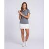 image:imageLadies SS Dry Fit Zipper Golf PoloSolid Black  Solid Quiet Shade  Solid Bright White