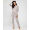 image:imageReal Essentials 2 Pack Womens Comfy Pajama Sets  Short Sleeve Ladies Loungewear Sleepwear PJs Available In PlusSet C Black  Pink