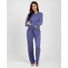 image:imageReal Essentials 2 Pack Womens Comfy Pajama Sets  Short Sleeve Ladies Loungewear Sleepwear PJs Available In PlusSet D Blue  Charcoal