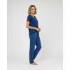 image:imageReal Essentials 2 Pack Womens Comfy Pajama Sets  Short Sleeve Ladies Loungewear Sleepwear PJs Available In PlusSet F Gray  Navy