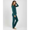 image:imageReal Essentials 2 Pack Womens Comfy Pajama Sets  Short Sleeve Ladies Loungewear Sleepwear PJs Available In PlusSet F Green  Pink