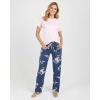 image:imageReal Essentials 2 Pack Womens Comfy Pajama Sets  Short Sleeve Ladies Loungewear Sleepwear PJs Available In PlusSet G Purple  Pink