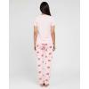 image:imageReal Essentials 2 Pack Womens Comfy Pajama Sets  Short Sleeve Ladies Loungewear Sleepwear PJs Available In PlusSet J Gray  Pink