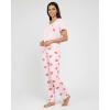 image:imageReal Essentials 2 Pack Womens Comfy Pajama Sets  Short Sleeve Ladies Loungewear Sleepwear PJs Available In PlusSet J Gray  Pink