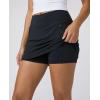 image:imageReal Essentials 3 Pack Womens 16 Curved Hem Golf Skort with Zip Pockets  Ladies Athletic Tennis Pickleball Workout SkirtsSet 1