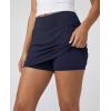 image:imageReal Essentials 3 Pack Womens 16 Curved Hem Golf Skort with Zip Pockets  Ladies Athletic Tennis Pickleball Workout SkirtsSet 2