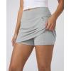 image:imageReal Essentials 3 Pack Womens 16 Curved Hem Golf Skort with Zip Pockets  Ladies Athletic Tennis Pickleball Workout SkirtsSet 3