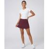 image:imageReal Essentials 3 Pack Womens 16 Curved Hem Golf Skort with Zip Pockets  Ladies Athletic Tennis Pickleball Workout SkirtsSet 4