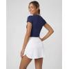 image:imageReal Essentials 3 Pack Womens 16 Curved Hem Golf Skort with Zip Pockets  Ladies Athletic Tennis Pickleball Workout SkirtsSet 5