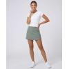 image:imageReal Essentials 3 Pack Womens 16 Curved Hem Golf Skort with Zip Pockets  Ladies Athletic Tennis Pickleball Workout SkirtsSet 7