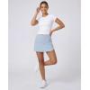 image:imageReal Essentials 3 Pack Womens 16 Curved Hem Golf Skort with Zip Pockets  Ladies Athletic Tennis Pickleball Workout SkirtsSet 8