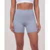 image:imageReal Essentials 4 Pack Womens 6 High Waisted Biker Shorts  Tummy Control Spandex Workout Gym Yoga Running Athletic ShortsSet 3
