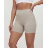 image:imageReal Essentials 4 Pack Womens 6 High Waisted Biker Shorts  Tummy Control Spandex Workout Gym Yoga Running Athletic ShortsSet 4