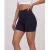 image:imageReal Essentials 4 Pack Womens 6 High Waisted Biker Shorts  Tummy Control Spandex Workout Gym Yoga Running Athletic ShortsSet 5