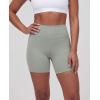 image:imageReal Essentials 4 Pack Womens 6 High Waisted Biker Shorts  Tummy Control Spandex Workout Gym Yoga Running Athletic ShortsSet 6