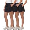 image:imageReal Essentials 3 Pack Womens 16 Tie Waistband Skort  Athletic Golf Tennis Pickleball Hiking Running Skorts with PocketsSet 1