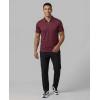 image:imageMens SS Dry Fit Zipper PoloSolid Black  Solid Burgundy  Solid Bright White