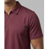 image:imageMens SS Dry Fit Zipper PoloSolid Black  Solid Burgundy  Solid Bright White