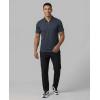 image:imageMens SS Dry Fit Zipper PoloSolid Black  Solid Navy Blazer  Solid Quiet Shade