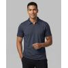 image:imageMens SS Dry Fit Zipper PoloSolid Black  Solid Navy Blazer  Solid Quiet Shade
