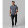 image:imageMens SS Dry Fit Zipper PoloSolid Black  Solid Olive Night  Solid Vintage Indigo