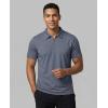 image:imageMens SS Dry Fit Zipper PoloSolid Black  Solid Olive Night  Solid Vintage Indigo