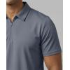 image:imageMens SS Dry Fit Zipper PoloSolid Black  Solid Olive Night  Solid Vintage Indigo