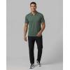 image:imageMens SS Dry Fit Zipper PoloSolid Black  Solid Pine Grove  Solid Ultimate Grey
