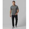 image:imageMens SS Dry Fit Zipper PoloSolid Black  Solid Quiet Shade  Solid Ultimate Grey