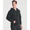 image:imageReal Essentials 3 Pack Mens Fleece Long Sleeve Full Zip Hoodie  Athletic Sweatshirt Jacket Available in Big amp TallSet 5
