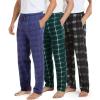 image:imageReal Essentials 3 Pack Mens Fleece Pajama Pants Loungewear Soft Pj Bottoms Sleepwear Pockets Big amp Tall AvailableSet E