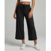 image:imageReal Essentials 3 Pack Womens UltraSoft Wide Leg Loose Capri Open Bottom Pants  Yoga Lounge PocketsAvailable in PlusSet 9