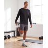 image:imageReal Essentials 4 Pack Mens DryFit Active Athletic Long Sleeve Pocket Crew TShirt Outdoors UPF 50 S5XLTSet 11