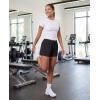 image:imageReal Essentials 4 Pack Womens Athletic DryFit Lounge Shorts with Zipper Pockets Available in Plus SizeSet 16