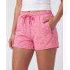 image:imageReal Essentials 4 Pack Womens Athletic DryFit Lounge Shorts with Zipper Pockets Available in Plus SizeSet 16