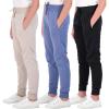 image:imageReal Essentials 3 Pack Girls Fleece Joggers Soft Active Performance Casual SweatpantsAges 514Set 3
