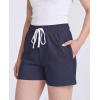 image:imageReal Essentials 3 Pack Womens Cotton French Terry Shorts Pockets  Casual Athletic Lounge Available in PlusSet 8