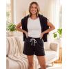 image:imageReal Essentials 3 Pack Womens Cotton French Terry Shorts Pockets  Casual Athletic Lounge Available in PlusSet 9