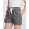 image:imageReal Essentials 3 Pack Womens Cotton French Terry Shorts Pockets  Casual Athletic Lounge Available in PlusSet 9